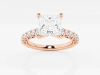 Aria-Side Stone Engagement Ring - Lab Grown Diamonds