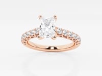Aria-Side Stone Engagement Ring - Lab Grown Diamonds