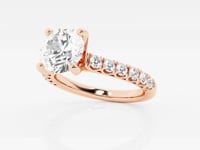 Aria-Side Stone Engagement Ring - Lab Grown Diamonds