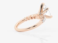 Elara-Side Stone Engagement Ring - Lab Grown Diamonds