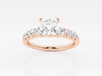 Elara-Side Stone Engagement Ring - Lab Grown Diamonds