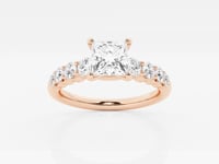 Elara-Side Stone Engagement Ring - Lab Grown Diamonds