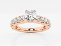 Aurora-Side Stone Engagement Ring - Lab Grown Diamonds