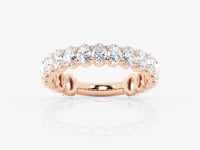 Elise-Artificial Diamond Eternity Wedding ring for Female