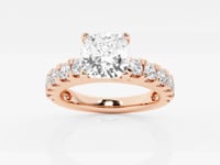 Aurora-Side Stone Engagement Ring - Lab Grown Diamonds