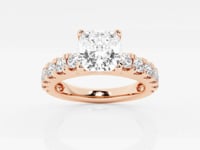 Aurora-Side Stone Engagement Ring - Lab Grown Diamonds