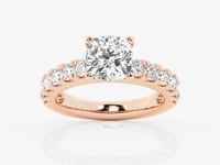 Aurora-Side Stone Engagement Ring - Lab Grown Diamonds