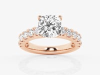 Aurora-Side Stone Engagement Ring - Lab Grown Diamonds