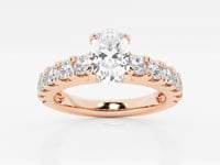 Aurora-Side Stone Engagement Ring - Lab Grown Diamonds