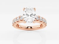 Aurora-Side Stone Engagement Ring - Lab Grown Diamonds