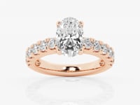 Aurora-Side Stone Engagement Ring - Lab Grown Diamonds