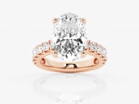 Aurora-Side Stone Engagement Ring - Lab Grown Diamonds
