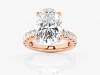 Aurora-Side Stone Engagement Ring - Lab Grown Diamonds
