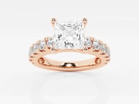 Aurora-Side Stone Engagement Ring - Lab Grown Diamonds