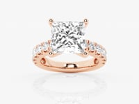 Aurora-Side Stone Engagement Ring - Lab Grown Diamonds