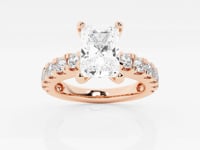 Aurora-Side Stone Engagement Ring - Lab Grown Diamonds