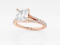 Amelia-Side Stone Engagement Ring - Lab Grown Diamonds