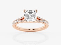 Amelia-Side Stone Engagement Ring - Lab Grown Diamonds