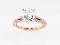 Amelia-Side Stone Engagement Ring - Lab Grown Diamonds