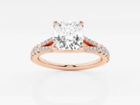 Amelia-Side Stone Engagement Ring - Lab Grown Diamonds
