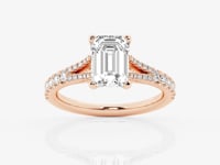 Amelia-Side Stone Engagement Ring - Lab Grown Diamonds