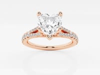 Amelia-Side Stone Engagement Ring - Lab Grown Diamonds