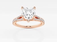 Amelia-Side Stone Engagement Ring - Lab Grown Diamonds
