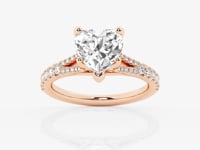 Amelia-Side Stone Engagement Ring - Lab Grown Diamonds