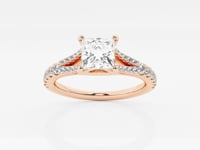 Amelia-Side Stone Engagement Ring - Lab Grown Diamonds