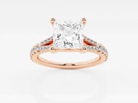 Amelia-Side Stone Engagement Ring - Lab Grown Diamonds