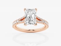 Amelia-Side Stone Engagement Ring - Lab Grown Diamonds