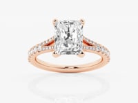 Amelia-Side Stone Engagement Ring - Lab Grown Diamonds
