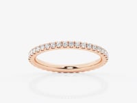 Mila-Artificial Diamond Eternity ring for Female