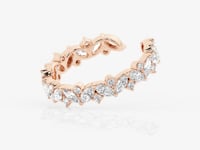 Jane-Artificial Diamond Wedding ring for Female