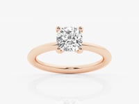 Eleanor-Hidden Halo Engagement Ring - Lab Grown Diamonds