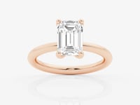 Eleanor-Hidden Halo Engagement Ring - Lab Grown Diamonds