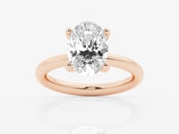 Eleanor-Hidden Halo Engagement Ring - Lab Grown Diamonds