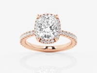 Emery-Hidden Halo Engagement Ring - Lab Grown Diamonds
