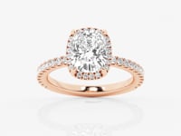 Emery-Hidden Halo Engagement Ring - Lab Grown Diamonds