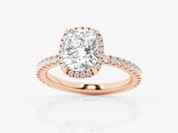 Emery-Hidden Halo Engagement Ring - Lab Grown Diamonds