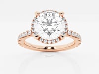 Emery-Hidden Halo Engagement Ring - Lab Grown Diamonds