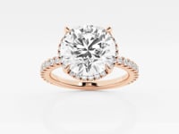 Emery-Hidden Halo Engagement Ring - Lab Grown Diamonds