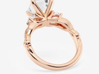 Seraphina-Side Stone Engagement Ring - Lab Grown Diamonds