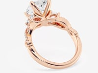 Seraphina-Side Stone Engagement Ring - Lab Grown Diamonds