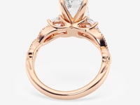 Seraphina-Side Stone Engagement Ring - Lab Grown Diamonds