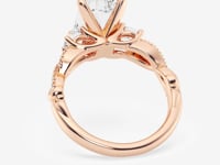 Seraphina-Side Stone Engagement Ring - Lab Grown Diamonds