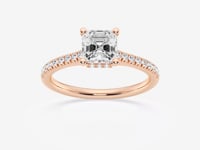 Sienna-Hidden Halo Engagement Ring - Lab Grown Diamonds