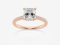 Sienna-Hidden Halo Engagement Ring - Lab Grown Diamonds