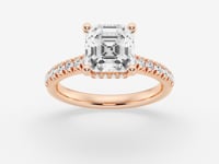 Sienna-Hidden Halo Engagement Ring - Lab Grown Diamonds