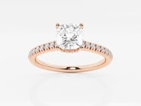Sienna-Hidden Halo Engagement Ring - Lab Grown Diamonds